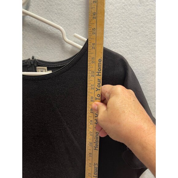 Vintage Evan-Picone Short Sleeve Blouse Quarter Zip Blouse Size Medium - Picture 7 of 10